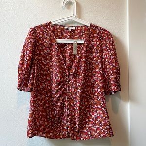 Brand New Madewell Floral Blouse